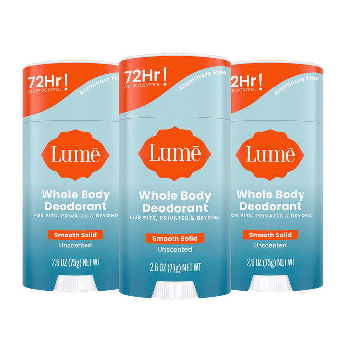 3 blue unscented stick deodorants