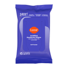 Pack of Lume acidified deodorant wipes in the scent Soft Powder