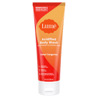 Orange Lume clean tangerine acidified body wash against a white background