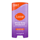 Purple and orange bar of Lume lavender sage scented solid deodorant stick