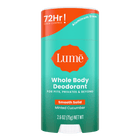 Green and orange Lume minted cucumber scented solid deodorant stick
