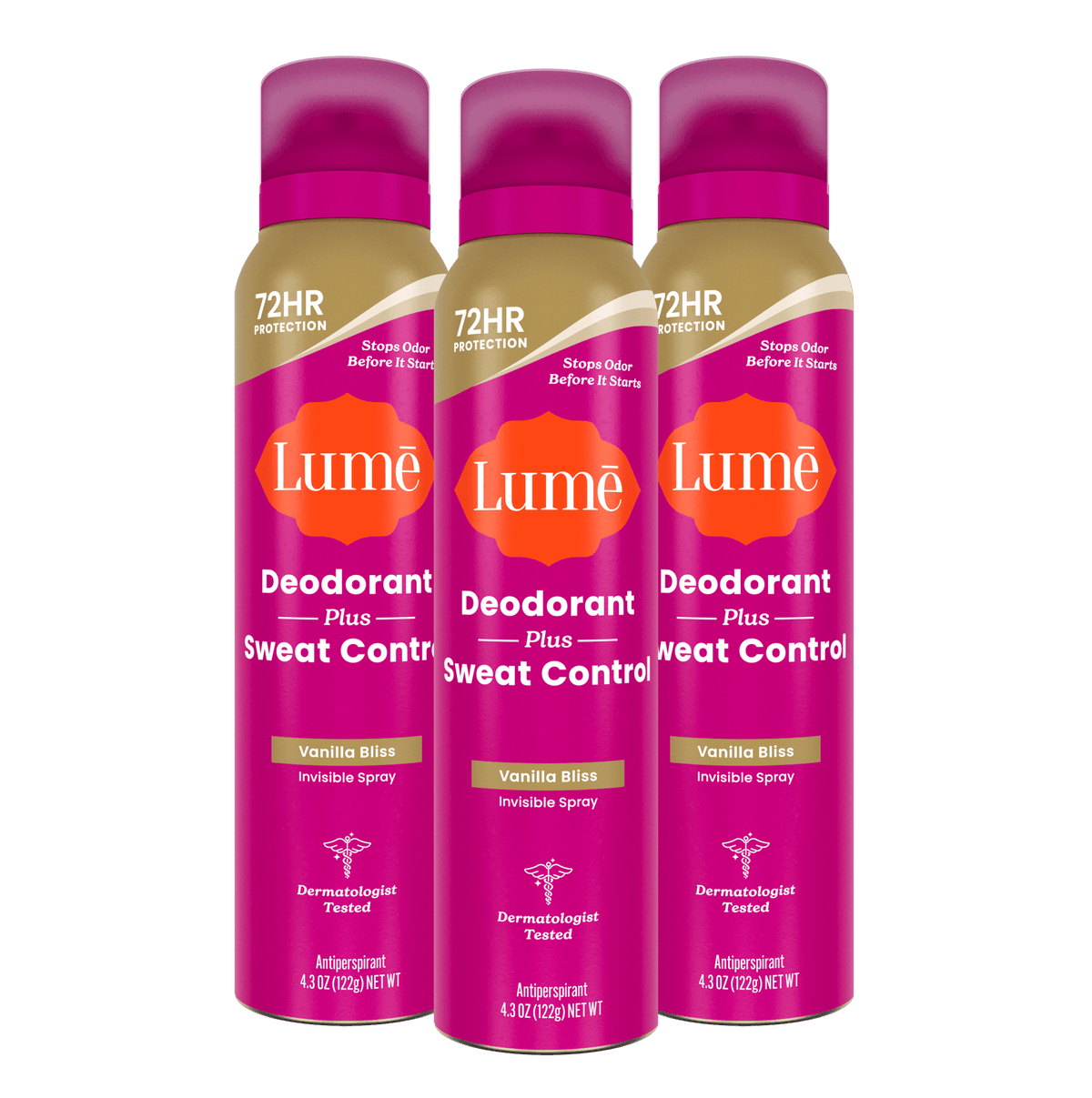 Vanilla Bliss | Sweat Control Spray Deodorant 3-Pack product image